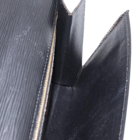 LOUIS VUITTON Epi Serie Dragonne Clutch Bag Black Noir M52612 LV Auth 174735