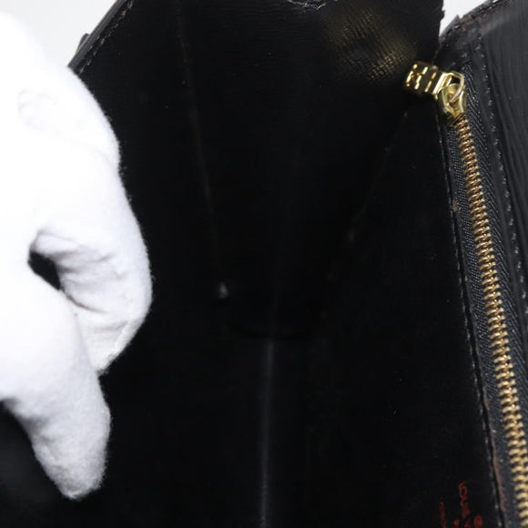 LOUIS VUITTON Epi Serie Dragonne Clutch Bag Black Noir M52612 LV Auth 174735