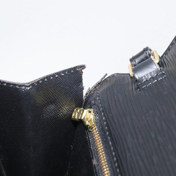 LOUIS VUITTON Epi Serie Dragonne Clutch Bag Black Noir M52612 LV Auth 174735