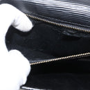 LOUIS VUITTON Epi Serie Dragonne Clutch Bag Black Noir M52612 LV Auth 174735-11