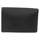 LOUIS VUITTON Epi Serie Dragonne Clutch Bag Black Noir M52612 LV Auth 174735-2