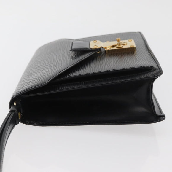 LOUIS VUITTON Epi Serie Dragonne Clutch Bag Black Noir M52612 LV Auth 174735