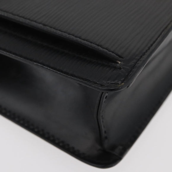 LOUIS VUITTON Epi Serie Dragonne Clutch Bag Black Noir M52612 LV Auth 174735