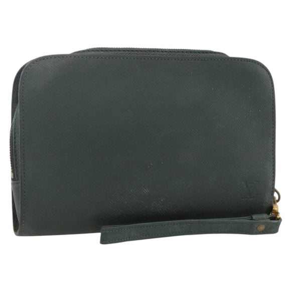 LOUIS VUITTON Taiga Baikal Clutch Bag Epicea M30184 LV Auth 174736