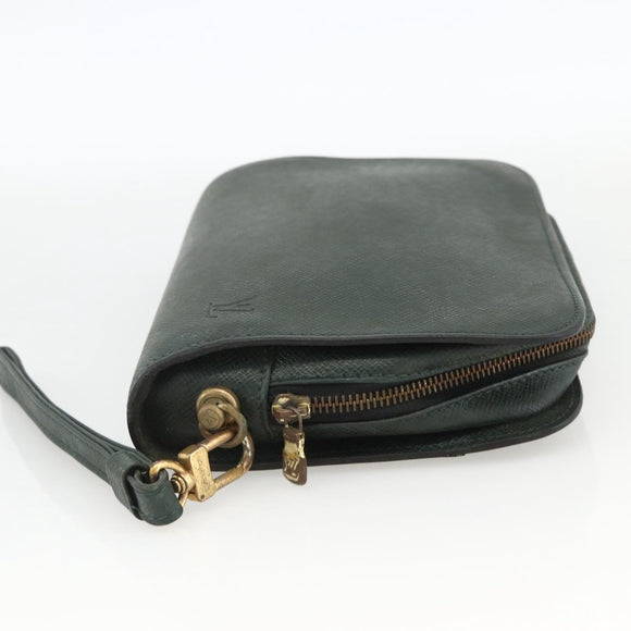 LOUIS VUITTON Taiga Baikal Clutch Bag Epicea M30184 LV Auth 174736