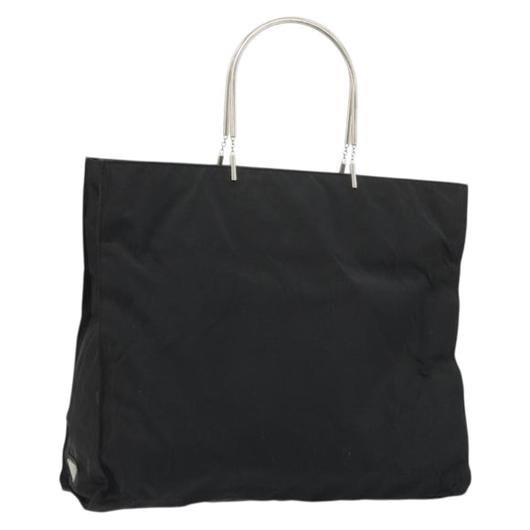 PRADA Tote Bag Nylon Black Auth 174737