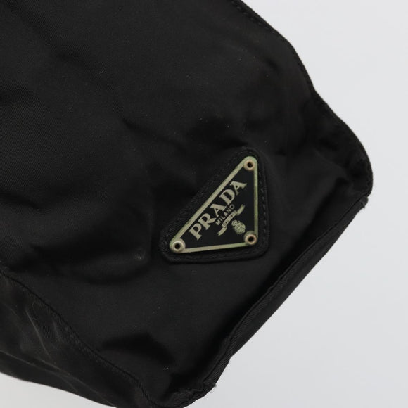 PRADA Tote Bag Nylon Black Auth 174737