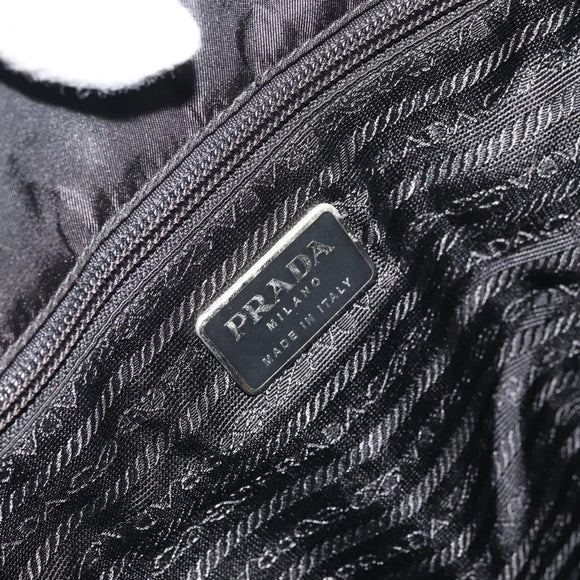 PRADA Tote Bag Nylon Black Auth 174737