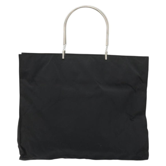PRADA Tote Bag Nylon Black Auth 174737
