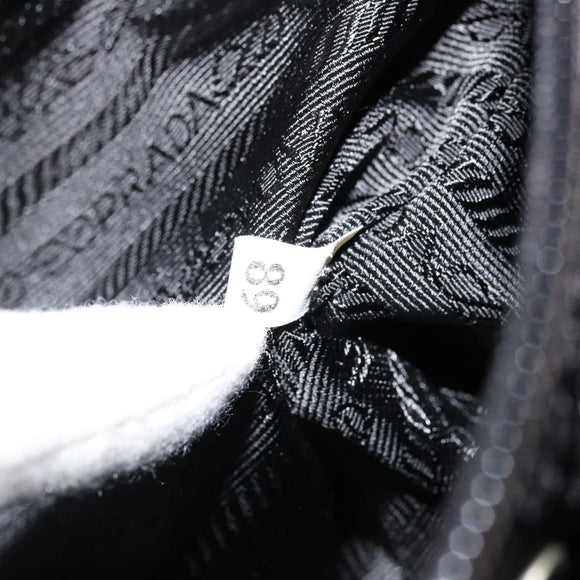 PRADA Tote Bag Nylon Black Auth 174737