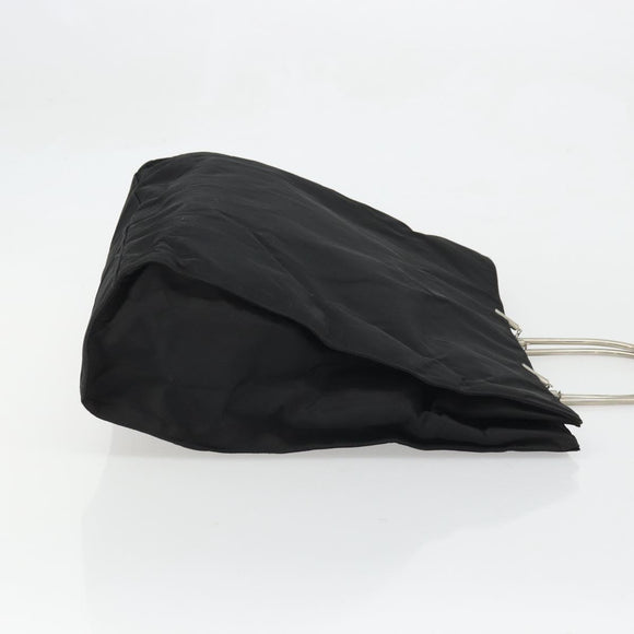 PRADA Tote Bag Nylon Black Auth 174737