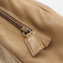 PRADA Hand Bag Leather Beige Auth 174739A-10
