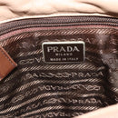 PRADA Hand Bag Leather Beige Auth 174739A-18