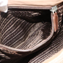 PRADA Hand Bag Leather Beige Auth 174739A-22