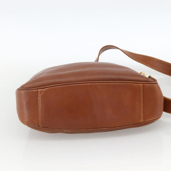 GUCCI Bamboo Hand Bag Leather 2way Brown Gold 001 123 1638 Auth 174741