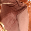 GUCCI Bamboo Hand Bag Leather 2way Brown Gold 001 123 1638 Auth 174741-19