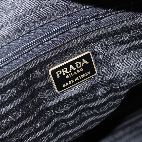 PRADA Tote Bag Nylon Black Auth 174743A
