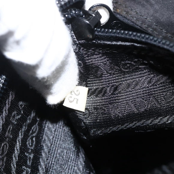 PRADA Tote Bag Nylon Black Auth 174743A