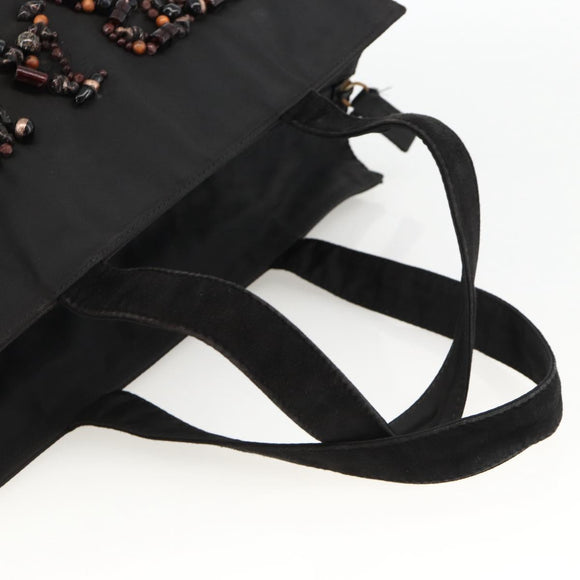 PRADA Tote Bag Nylon Black Auth 174743A