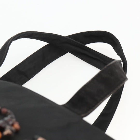 PRADA Tote Bag Nylon Black Auth 174743A