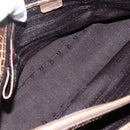 CELINE Boogie bag Hand Bag Leather Beige Gold Auth 174749-11