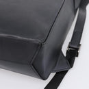 FENDI Backpack Leather Black Silver Auth 174752-10