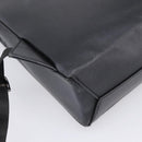 FENDI Backpack Leather Black Silver Auth 174752-13