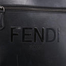 FENDI Backpack Leather Black Silver Auth 174752-14
