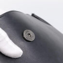 FENDI Backpack Leather Black Silver Auth 174752-18