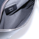 FENDI Backpack Leather Black Silver Auth 174752-23