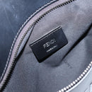 FENDI Backpack Leather Black Silver Auth 174752-24