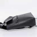 FENDI Backpack Leather Black Silver Auth 174752-4