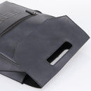 FENDI Backpack Leather Black Silver Auth 174752-6