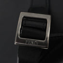 FENDI Backpack Leather Black Silver Auth 174752A-9