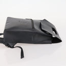 FENDI Backpack Leather Black Silver Auth 174752A-3