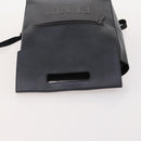 FENDI Backpack Leather Black Silver Auth 174752A-6