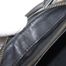MCM Vicetos Logogram Hand Bag PVC Black Gold Auth 174753-16