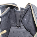 MCM Vicetos Logogram Hand Bag PVC Black Gold Auth 174753-18