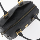 MCM Vicetos Logogram Hand Bag PVC Black Gold Auth 174753-6