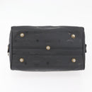 MCM Vicetos Logogram Hand Bag PVC Black Gold Auth 174753-9