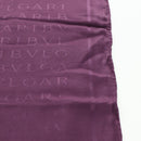 BVLGARI Logo Mania Scarf Silk Purple Auth 174756A-15