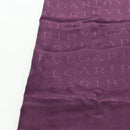 BVLGARI Logo Mania Scarf Silk Purple Auth 174756A-16