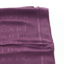 BVLGARI Logo Mania Scarf Silk Purple Auth 174756A-18