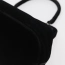 PRADA Hand Bag Velor Black Auth 174759A-15