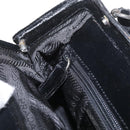 PRADA Hand Bag Velor Black Auth 174759A-20