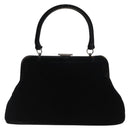 PRADA Hand Bag Velor Black Auth 174759A-2
