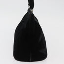PRADA Hand Bag Velor Black Auth 174759A-4