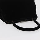 PRADA Hand Bag Velor Black Auth 174759A-6