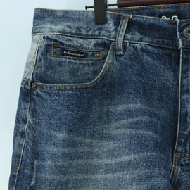 DOLCE&GABBANA Pants Denim Blue Auth 174762A - 0