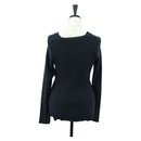LOEWE Cross Knit Cashmere S Navy Auth 174763A-2